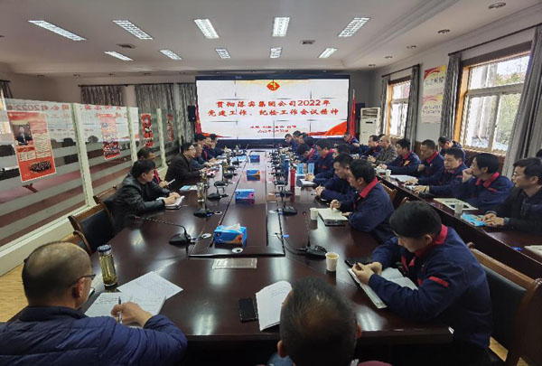 公司召開(kāi)會(huì)議傳達(dá)集團(tuán)公司黨建工作、紀(jì)檢工作會(huì)議精神